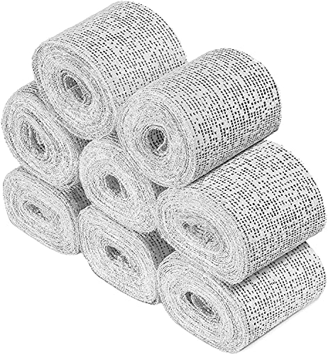 SUMEDTEC 8 x bende in gesso per artigianato - 15 x 300 cm in gesso per realizzare stampi per viso corpo torso pancia incinta - bianco