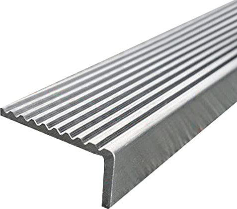 Treppenkantenprofil Antirutsch Treppe Beton Treppenkantenleiste Für Den Außenbereich, Rutschfeste Treppenkantenleiste Aus Edelstahl Für Vinylböden, Laminatböden Und Fliesenböden ( Color : W 5cm(2 in)