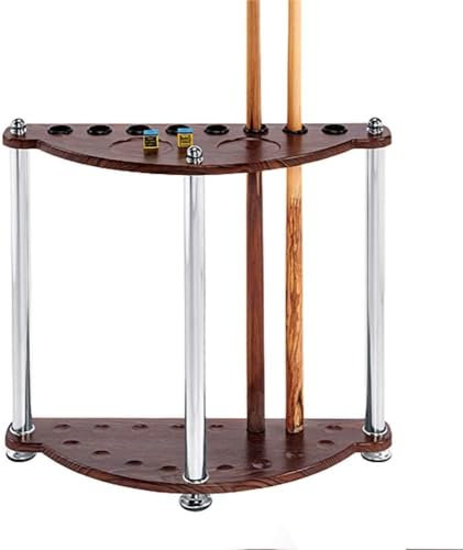 HACSYP Pool-Queue-Rack, Bodenständer, Billard-Bar-Aufbewahrungsregal, freistehendes Holzregal for bis zu 8 Queues, for Billardraum, Schule, Heimclub