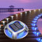 Quntis Luces Solares LED Exterior Jardin, 8 Piezas Azul y Blanco Luz Solar del Piso Suelo IP68 Impermeable Lámpara Solar Exterior, Luces Solares Para Terraza Jardín Camino Cubierta Escalera Césped