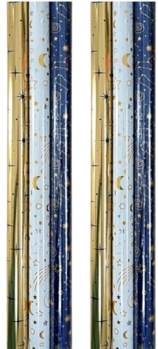 Weihnachtsmix Geschenkpapier – Weihnachtspapier für Weihnachten K437 – 300 x 70 cm – 3 Rollen
