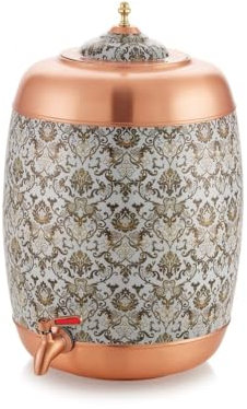 Corporate Overseas Alexa Kupfertank, Kupfertopf, Kupfermatka, Kupfer-Gadha, Kupfer-Wasserspender, reiner Kupfertopf