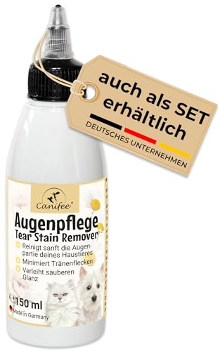 Canifee - Tränenfleckentferner 150ml flüssig für Hund und Katze zur Entfernung von Tränenflecken und als Tränensteinentferner