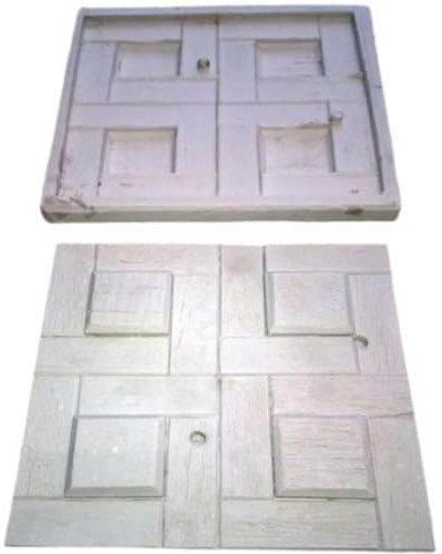 Stampo in gomma per Rivestimenti Murali a Mattoni di gesso e calcestruzzo, 30x30x3 cm, Modello Mosaico, stampo per pietra