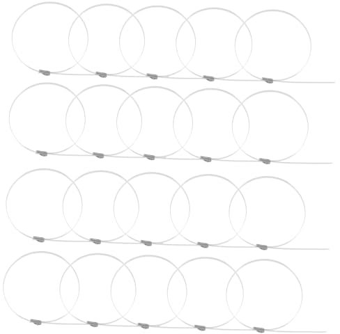 FELTECHELECTR 100pcs Stainless Steel Zip Ties Metal Fasteners for Outdoor Use for Securing Fencing Gates and Pet Enclosures s Corrosion Resistant