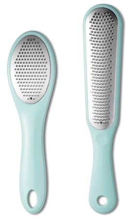 Lemon Zester Grater with Handle - 2-Piece Lemon Zester & Cheese Grater for Parmesan, Ginger, Garlic, Nutmeg, Chocolate