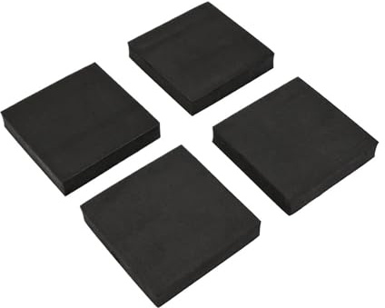 4Pcs Square Anti Vibration Pad Washing Machine Shock Pad Multifunctional Anti Vibration Mat Non-slip Mat Stand Refrigerator(4pcs 10x10x2cm)