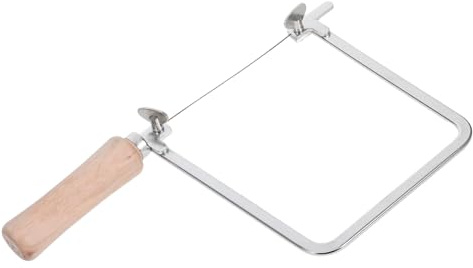 SAFIGLE Mini Segueta Manual Mango de Madera y Alambre de Acero al Carbono Herramienta Versátil para Marquetería Carpintería y Corte de Metales Diseño Ergonómico para Uso Prolongado
