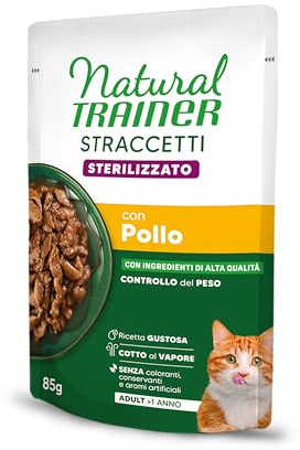 Natural Trainer Steriliserade våtfoder för vuxna katter - sås med kyckling 24 x 85 g