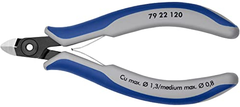 KNIPEX Präzisions-Elektronik-Seitenschneidermit Mehrkomponenten-Hüllen 120 mm, 79 22 120