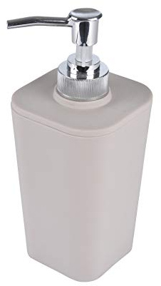 Douceur d'Intérieur En el Interior del dispensador del jabón Suavidad Efecto 6ASB227TA Soft Touch de Color Topo 7 x 7 x 17.5 cm