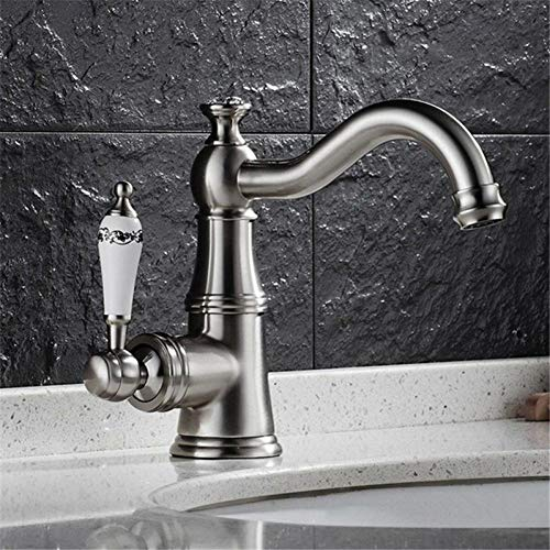 Waschtischarmaturen YHSGY Waschtischarmatur Schwarz/Chrom/Golden/Nickel Waschbecken Mischbatterie Warm- Und Kaltdeckmontage Einhandarmatur Torneira