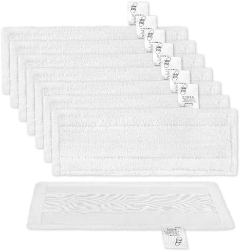KEEPOW 8 Mikrofaser-Tuchset Kompatibel für Kärcher Dampfreiniger Zubehör | Bodendüse, Waschbar Bodentücher für EasyFix SC 3, SC 2, SC 4, SC 5, SC 1