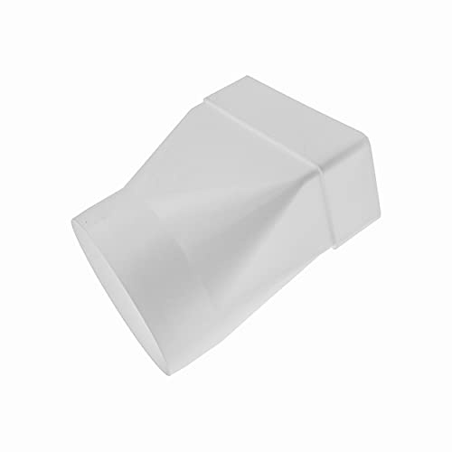 Vent Systems 110x55mm Rechteckiger Rohrverbinder für Rundrohr-100mm-Verbindung. Lüftungssystem, Heizen, Kühlen - Nicht geeignet für AC-Geräte.