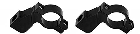 2 pièces Support de rétroviseur de moto, Support de fixation de rétroviseur Support de fixation en aluminium Adaptateur de montage de pince à vis pour vélo électrique de moto