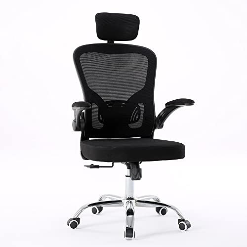 ADGO Dory Silla de Gaming con Reposabrazos, Silla de Ordenador sobre Ruedas, de Escritorio, de Oficina con Reposacabezas, Ergonómica, para Conferencias, Silla Giratoria (Negro)
