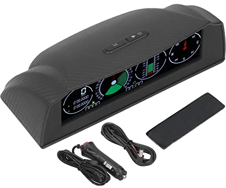 KIMISS Universal Smart Hud Display, ABS PC Car Escort GPS Satellit Geschwindigkeit Zeit Geschwindigkeitsalarm Funktion Kompassanzeige