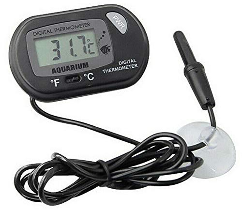 Treki Thermomètre Numérique avec Sonde Thermomètre Hygromètre Thermomètres à Eau Électronique Numérique LCD Thermomètre Aquariums pour Incubateurs Terrariums Aquariums Poisson Conteneur en Verre