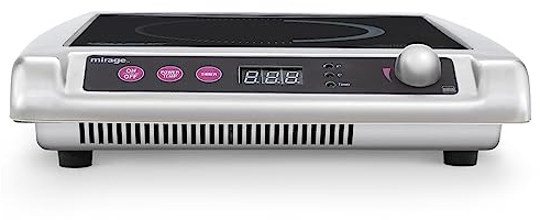 MBH - Piastra a Induzione Professionale 18000 W, Piano Cottura Industriale per Cucine di Ristoranti, Bar e Hotel. Compatta e Resistente, Ideale per Uso Intensivo e Cottura Rapida.
