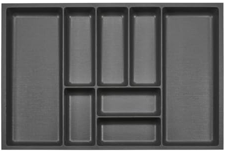 ORGA-BOX 3 Portaposate profondità: 473 x larghezza: 691 mm antracite con struttura in tela per cassetti da 80 cm, ad esempio nelle cucine Nobilia dall'08.2012.