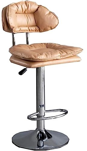 Barstuhl Tresenhocker Verstellbarer Drehbarer Barhocker Aus PU-Leder, Küchenstuhl, Gepolsterte Thekenhöhenhocker, Barstühle Mit Rückenlehne Bistrohocker Designer Hocker ( Color : B , Size : 2Pieces )