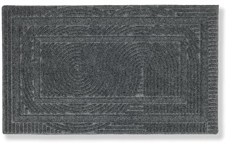 Astra Paillasson extérieur antidérapant - Tapis de propreté résistant aux intempéries - Paillasson extérieur pour l'entrée - paillasson Anti-salissures 40x60 cm Loop Gris