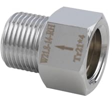 BUUNHI Heimbrausystem Soda-Zylinder-Adapter Tr21-4 bis W21.8-14 Konvertierungsadapter für Aquarienfische, selbstgebrautes Bierfass, CO2-Tankregler bierbrauset