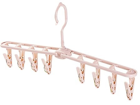 WHAMVOX Faltbarer Winddichter Mehrzweck-wäscheklammerhalter Mit Clips Für Socken Unterwäsche Und Hüte Stabiler Kunststoff Wäschetrockner Organizer Für Kleiderschrank Und Trocknung