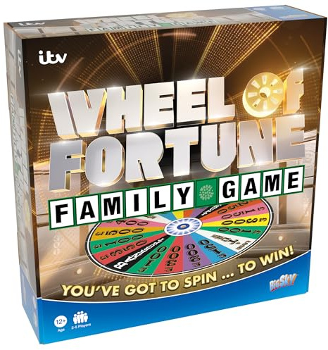 Wheel of Fortune Official Family Board Game | Spin, Solve, and Win | Word Puzzle Challenges, Prizes & Rounds | Based on the Hit TV Show | Great Fun for Adults & Kids