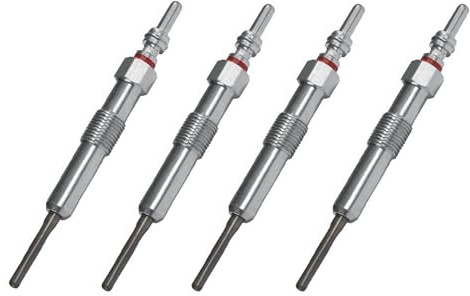 MKAREPART 4X Diesel Heater Glow Plugs Set Compatible with Clio Megane Kangoo Scenic Laguna Dukker Duster Logan Qashqai Juke Note Micra 1.5 dCi A4151590001 1106500Q0E 8200682592