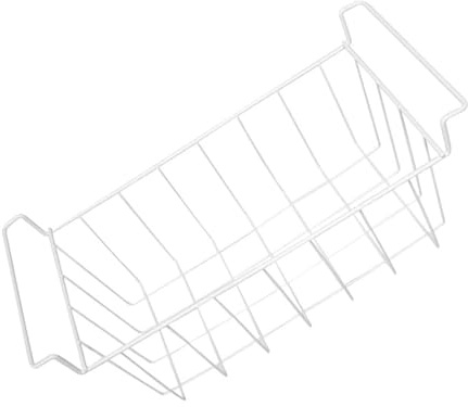 Operitacx Panier de Congélation en Métal 41x22x20 Cm Bac de Rangement Métallique Résistant Ventilé Optimisation Espace pour Congélateur Coffre la Cuisine Organisation Maison