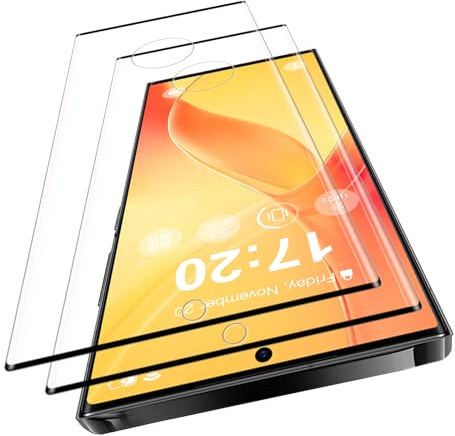 VideoSecu für Panzerglas für Samsung Galaxy S22 Ultra Schutzfolie 2 Stück 9H Härte, Blasenfreie Installation, Glasklar HD, Randabdeckung, Öl- & Anti-Fingerabdruck, Hohe Touchgenauigkeit