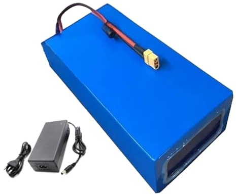 Batería De Bicicleta Eléctrica De 72V Y 40Ah, Batería De Litio Recargable Iones Litio, Paquete Batería para Bicicleta Eléctrica, Batería para Scooter Eléctrico con Cargador T