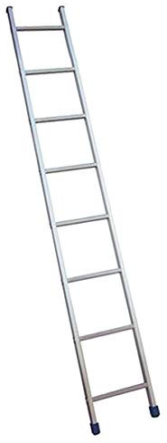 SCALA APPOGIO UNA RAMPA FACAL STILO IN ALLUMINIO 8 GR.NI H. 2,46 MT.