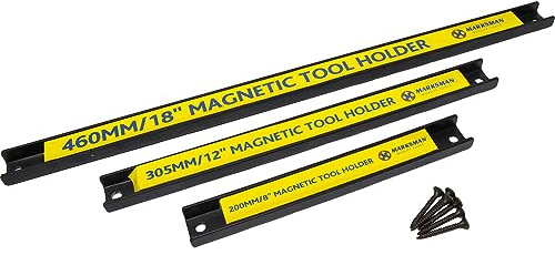 3PC Magnetic Strip BAR Tool Holder Socket Rack Rail 457MM 305MM 203MM