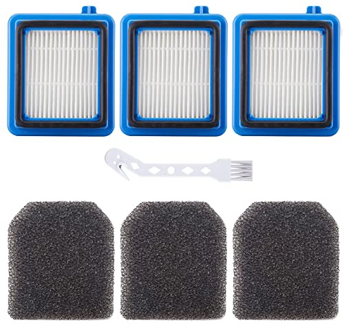 7 st. filtertillbehörsset för AEG ASKW1/QX8-2/QX7/QX6 dammsugare reservdelar innehåller 3 förmotorfilter 3 hygienfilter 1 rengöringsborste