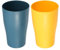 VOCOSTE 2pcs Salle Bain Brosse à Dents Gobelets Kit PP Tasse, 12 cmx3,03 Bleu, Jaune