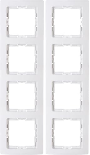 Kopp Rahmen Paris Abdeckrahmen 4-Fach arktis-weiß,308702063, 308702086 (Packung mit 2)