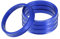A ABSOPRO anellos centrici per cerchi auto OD 66,6 mm a ID 57,1 mm anellos centrici per cerchi in lega di alluminio blu (set di 4)