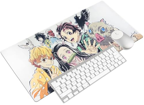 Demon Mauspad, Demon Mousepad, 900 x 400 mm, Großes Demon Gaming Mauspad, Anime Mousepad XXL, Non-Slip Rubber Base, für Spieler Büro Heim
