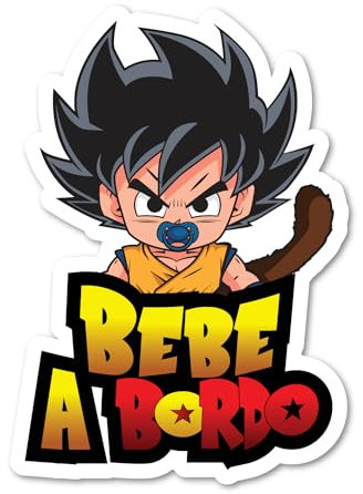 Pegatina coche bebe a bordo Guerrero Extraterrestre 13x18cm vinilo facil de pegar, bebe a bordo, pegatina coche, camion, autocaravana (color)