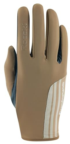 Roeckl Sports Reithandschuh MESSARA, Turnier Sommer Handschuh, Braun 7.5