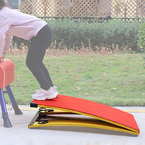HDMOZUYT Turngeräte für Kinder, Junior-Turn-Sprungbrett, Kinder-Sprungbrett mit 2 Federn und gepolstertem Teppich, Sportgerät für den Innen- und Außenbereich zu Hause zum Sprungtraining