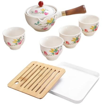 IMIKEYA 1juego De Portátil y Tazas para con Bolsa para y Kung Fu Diseño Elegante y