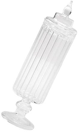 MUSISALY Decorative Mini Glass Jars 1/12 Scale Miniature Accessories for Home Candy Jar