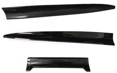 FZCSIMR Universelle Heckspoilerlippe Heckspoiler Kofferraumdeckel Heckspoilerdach Nachrüstsatz Für 3er E90 F30 G30 E60 E46 F10(Glänzend schwarz)