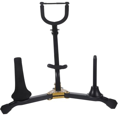 HONITANO Foldable Saxophone Rack Alto Tenor Saxophone Holder Stand Portable Clarinet Flute Support Lightweight Durable Design for Musicians Multipurpose Music Stand