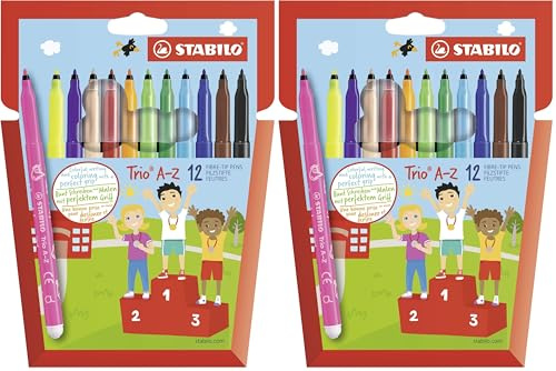 STABILO - Filzstift - Trio A-Z - 2x 12er Pack