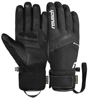Reusch Booster Gore-Tex - Guantes de esquí Unisex, Impermeables, Resistentes al Viento, Transpirables, Aislamiento R-Loft de Piel Vegana, Softshell Premium, puños Ajustados, Deportes de Invierno para