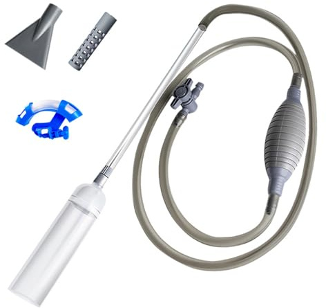 Aspirador De Sifón para Acuarios, Limpiador De Grava para Acuarios, para Cambio De Agua, Limpieza De Grava Y Arena En Acuarios Pequeños (2.6m)